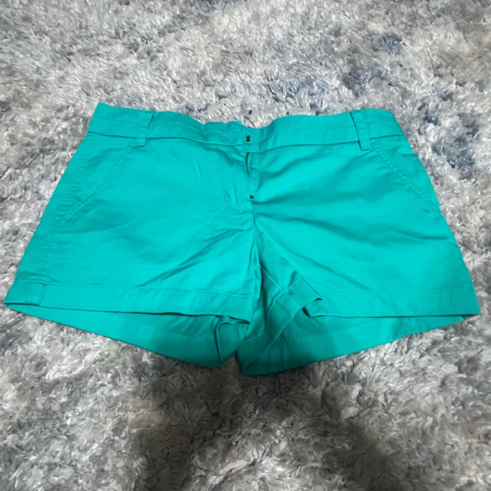 J Crew Chino Teal Shorts